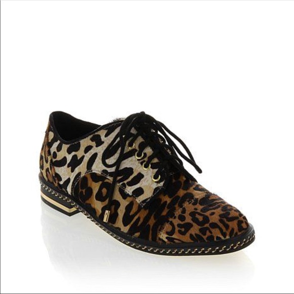 animal print lace up shoes